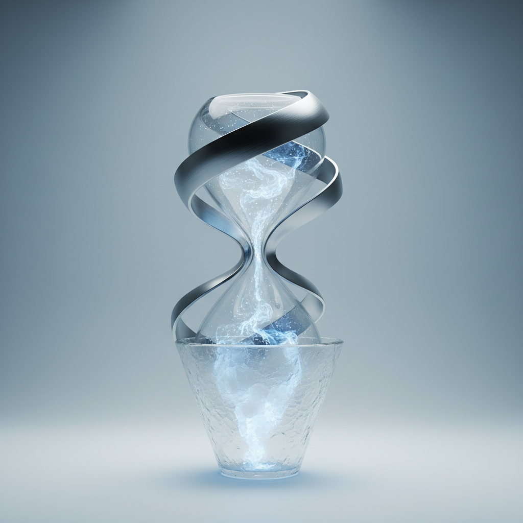 Reloj de arena abstracto